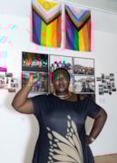 TfL Image -Lady Phyll, pictured at Queer Britain’s ‘20 Years of UK Black Pride’ exhibition (c) Cherry Au Hon I: TfL Image -Lady Phyll, pictured at Queer Britain’s ‘20 Years of UK Black Pride’ exhibition (c) Cherry Au Hon I