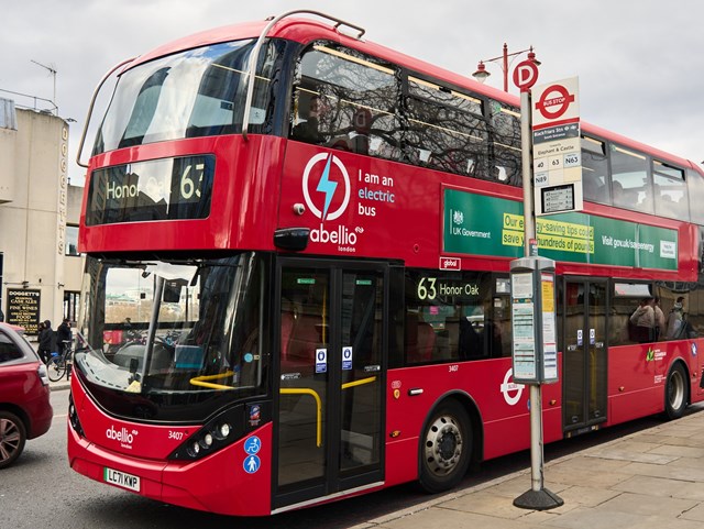 TfL Image - New bus Countdown boards on route 63 (2)