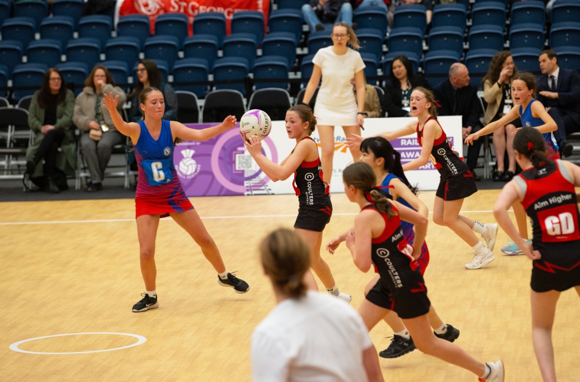 21040774: GLASGOW, SCOTLAND - APRIL 19: Network Rail announce a three-year partnership with Netball Scotland at the Emirates Arena, on April 19, 2024, in Glasgow, Scotland.