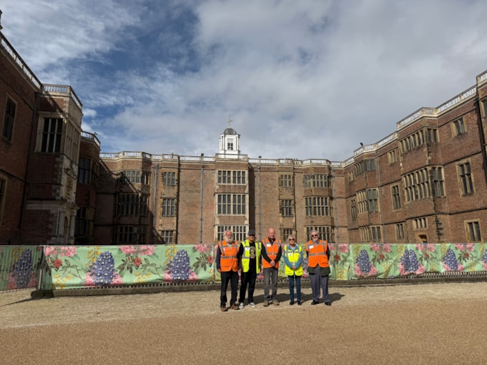 Temple Newsam dig: Members of South Leeds Archaeology (SLA) spent months working at Temple Newsam to try and solve the puzzle of an unknown structure first spotted in a photograph more than 30 years ago.
L-R Jim Jackson, Carl Potter, Phil Jones, Carole Bloom and Mike Turpin.