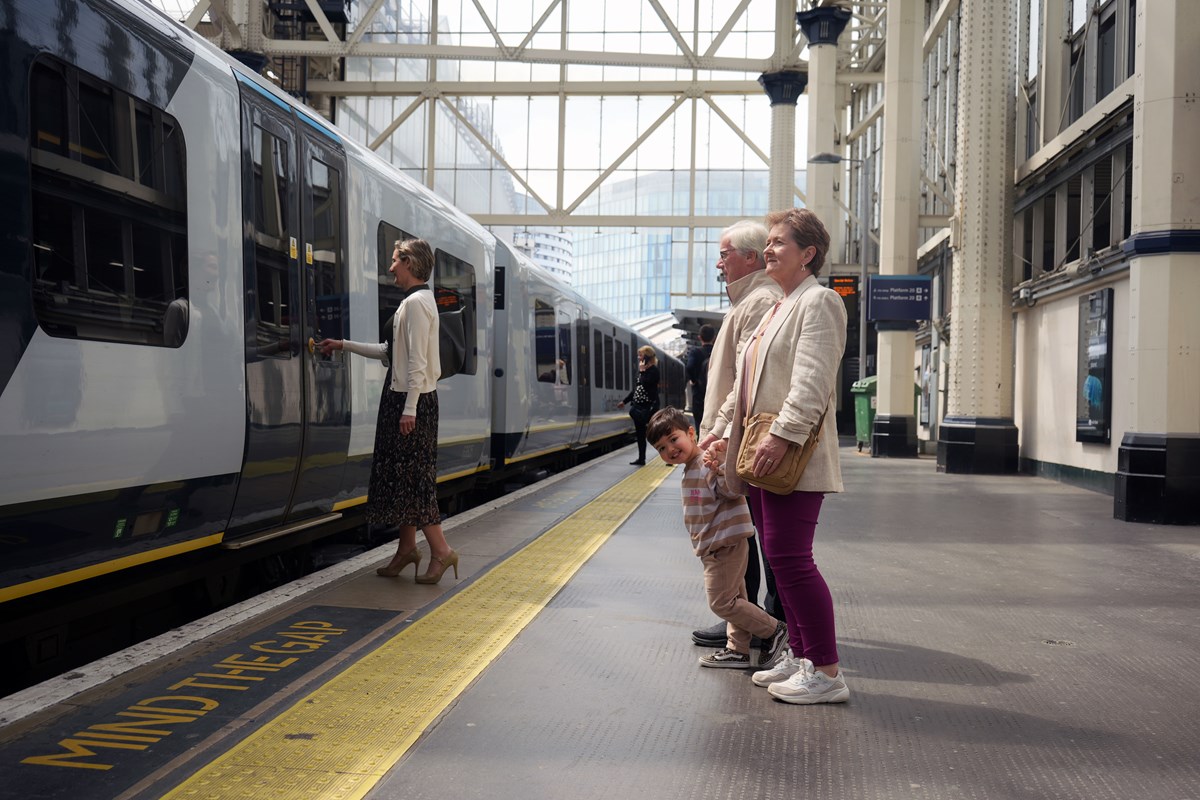 photo - Family on a station platform