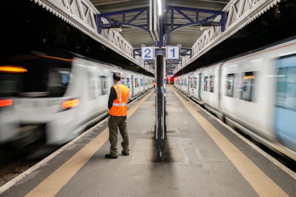 Trains passing - Drayton Park