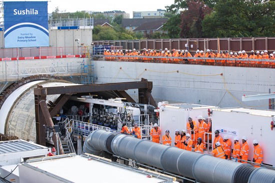 HS2 launches first London tunnelling machine - Sushila-4: The first London TBM, named 