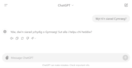 ChatGPT Cymraeg1