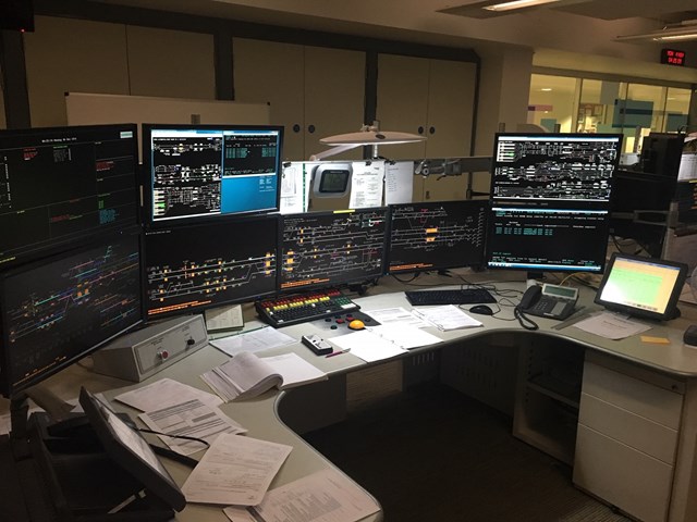 Edge Hill on workstation in Manchester rail operating centre
