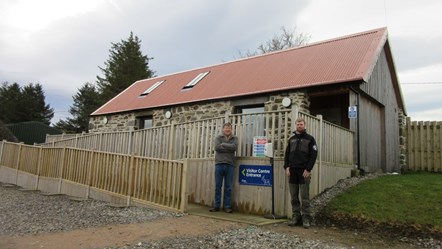 Terry Ballard and Stephen Reeve at Dorenell Visitor Centre Jan 2020