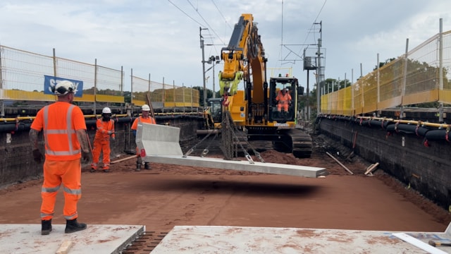 Concrete panels lifted during River Trent waterproofing August 2025: Concrete panels lifted during River Trent waterproofing August 2025