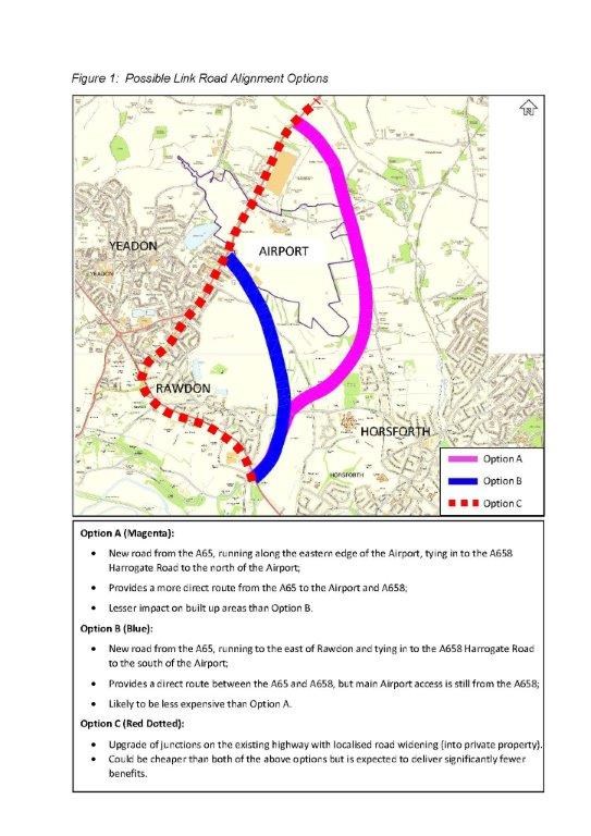 Information released on Leeds Bradford Airport road access options: leafletforsiteallocations-p2.jpg