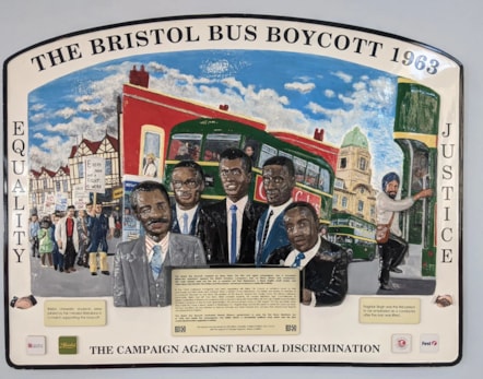 Bus boycott plaque