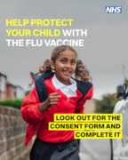 NHS Flu vaccine consent form reminder