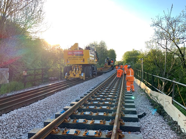 Composite Sleepers on Sherrington Viaduct, near Salisbury