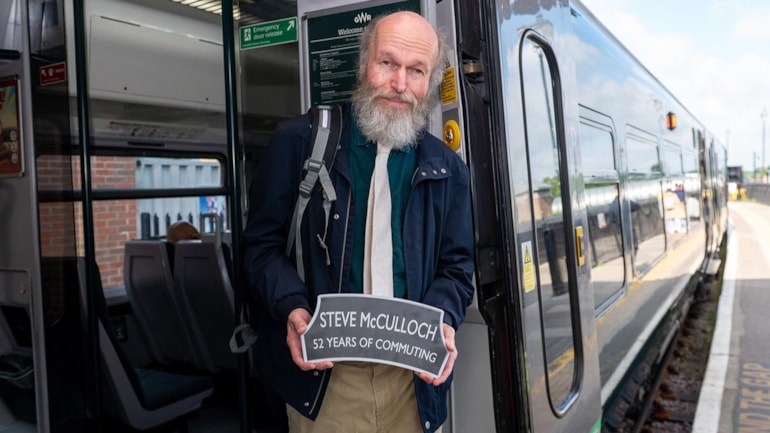 Could Steve McCulloch be Britain's longest-serving commuter?