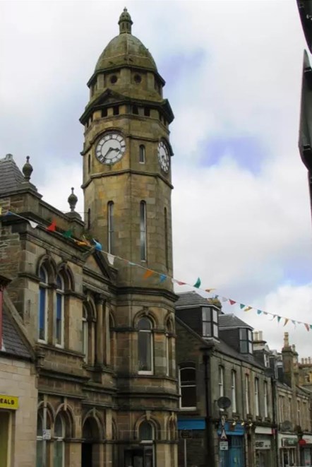 Clock tower in Keith