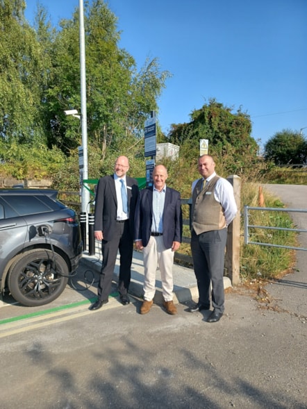 Paul Staples, Engineering, Safety & Sustainability Director (TPE), MP Kevin Hollinrake, Graham Meiklejohn, Head of Regional Development, Stakeholders & Communities (TPE)