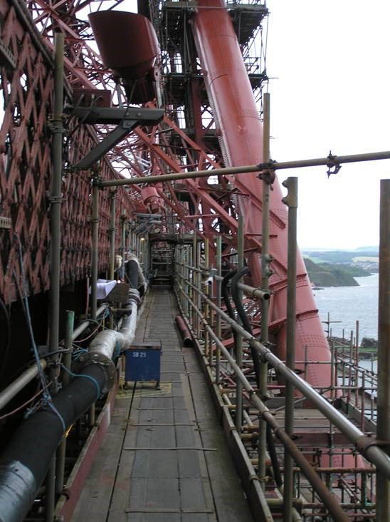 Similar extraction system and access like the Forth bridge will be created on Royal Albert bridge