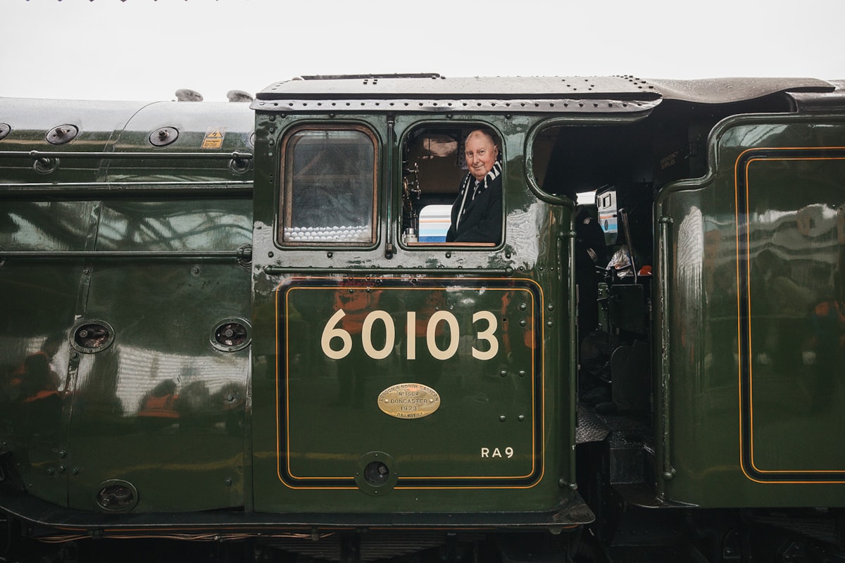 Alan Newman with Flying Scotsman 4