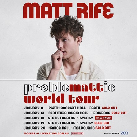 Matt Rife Adds New Sydney Date To His 'ProbleMATTic World Tour' Due To