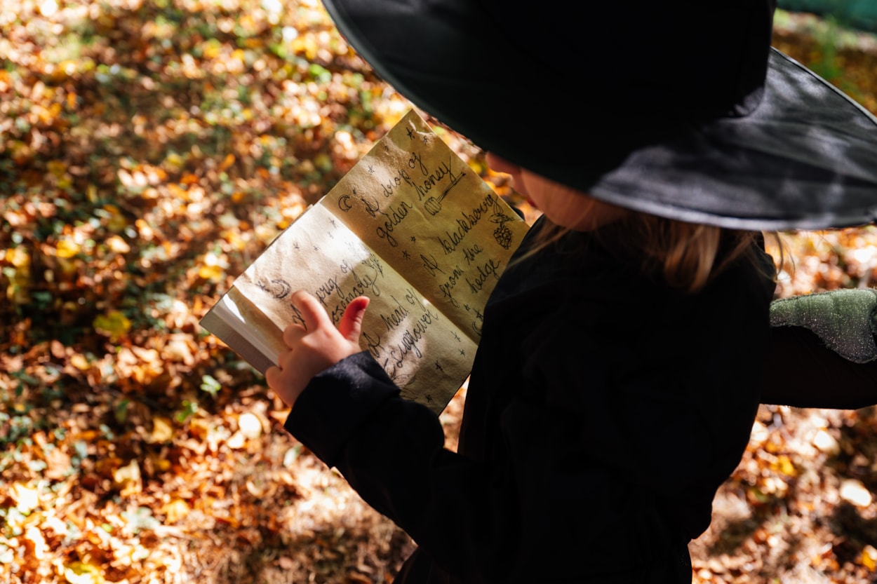 Spellbound Lotherton-6: Families can collect a spellbook at the gate and set off to find the ten willow arches belonging to each of the witches of Lotherton, searching through the woods, gardens, Wildlife World and around Lotherton Hall.