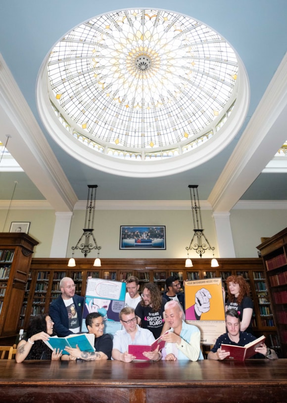 TfL celebrates 20-year anniversary of OUTbound LGBTQ+ colleague network group ahead of this year’s Pride in London parade: TfL Image -Switchboard, pictured at Bishopsgate Institute  (c) Cherry Au Hon I