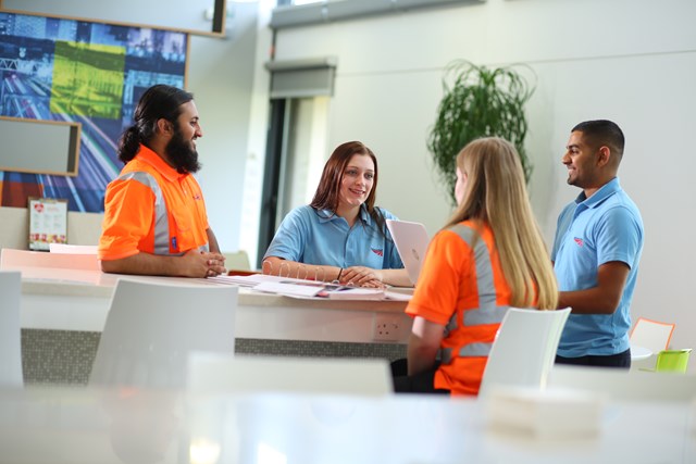 Network Rail celebrates recognition as one of the top 20 apprentice employers in England: Apprentices at Westwood