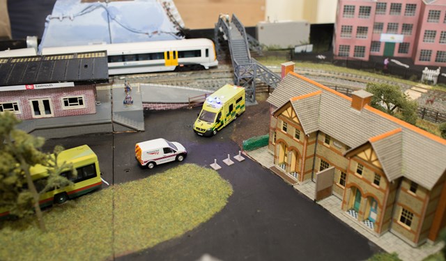 Rail safety model railway