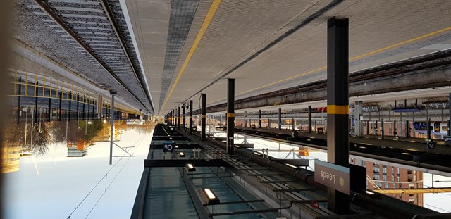 New platfrom at Leeds station