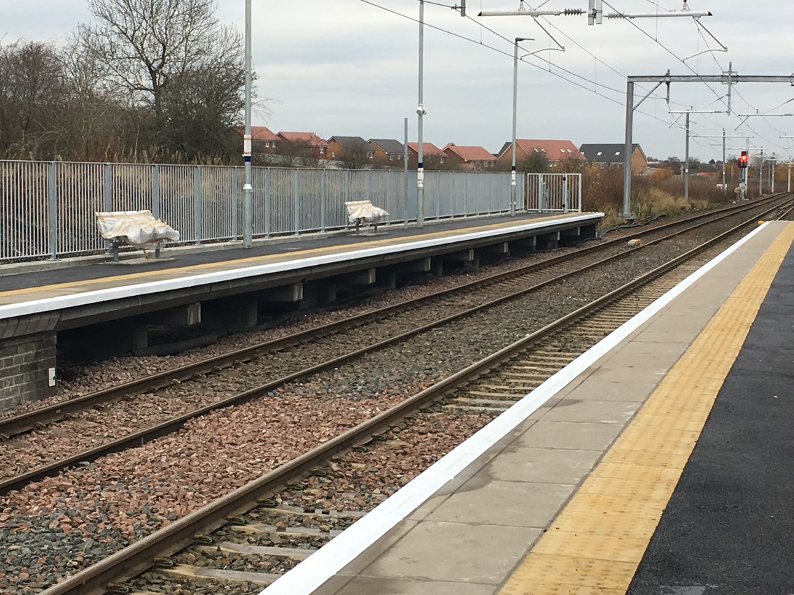 £2m Carfin station investment delivered: 26 Nov extended platforms at Carfin