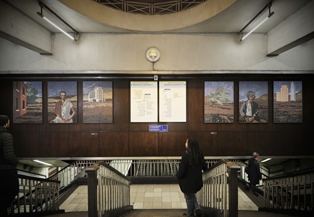 Hannah Quinlan and Rosie Hastings, Angels of History, 2024, St James’s Park Underground station. Commissioned by Art on the Underground-3