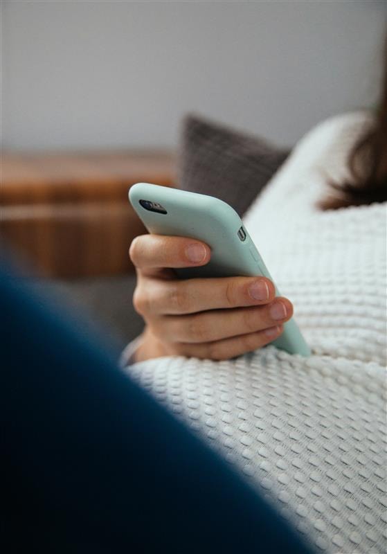 Woman using phone