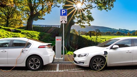 Electric cars charging