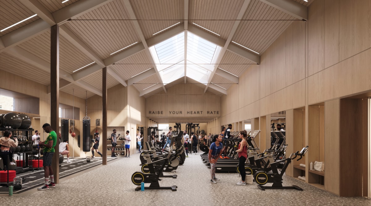 CGI of how the gym will look