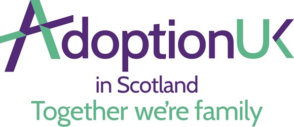 Adoption UK Scotland statement on the Scottish Government's apology over forced adoptions: AUK Scotland logo 4C