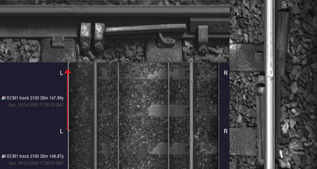 AIVR detected a loose temporary clamp and prevented a broken rail, LNER