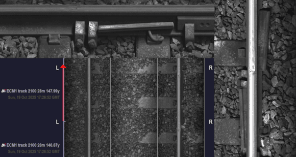 AIVR detected a loose temporary clamp and prevented a broken rail, LNER