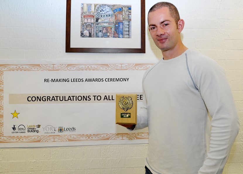 Inaugural ‘Re-Making Leeds’ trainees graduate in special event at Kirkgate Market: chrisbell-apprenticeoftheyear.jpg