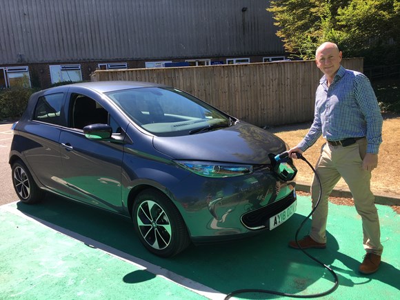 West Suffolk leads the way with electric vehicle roadshow: Cllr Stanbury electric Renault Zoe
