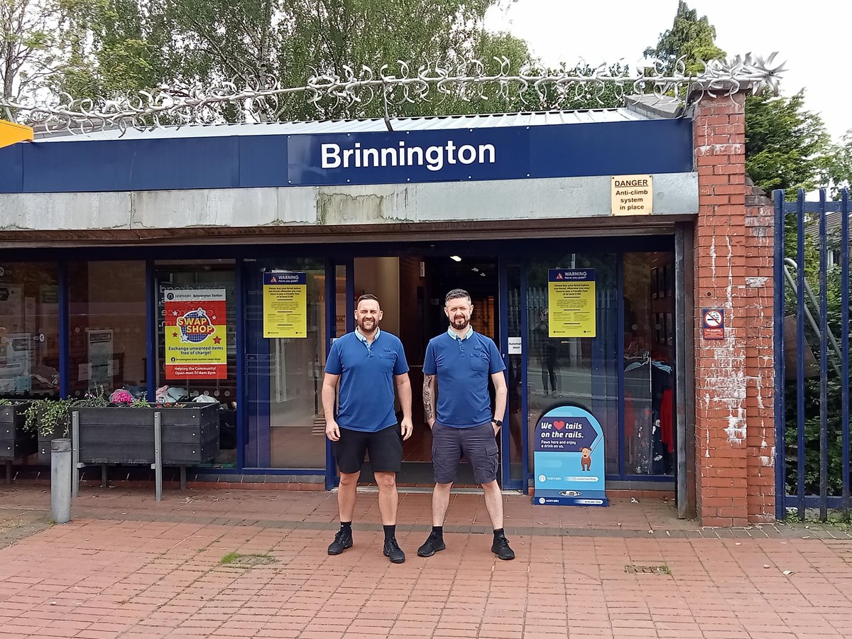 Image shows Stewart Hall (on the right) with colleague Darin Astbury