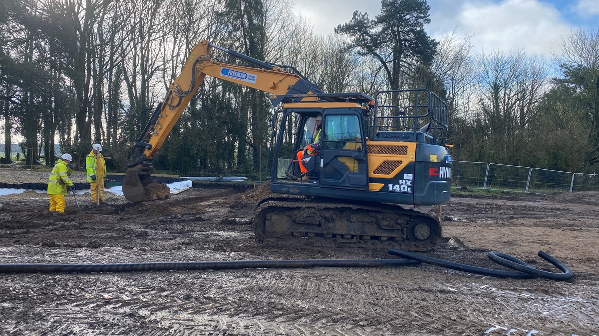 Rugby club car park works