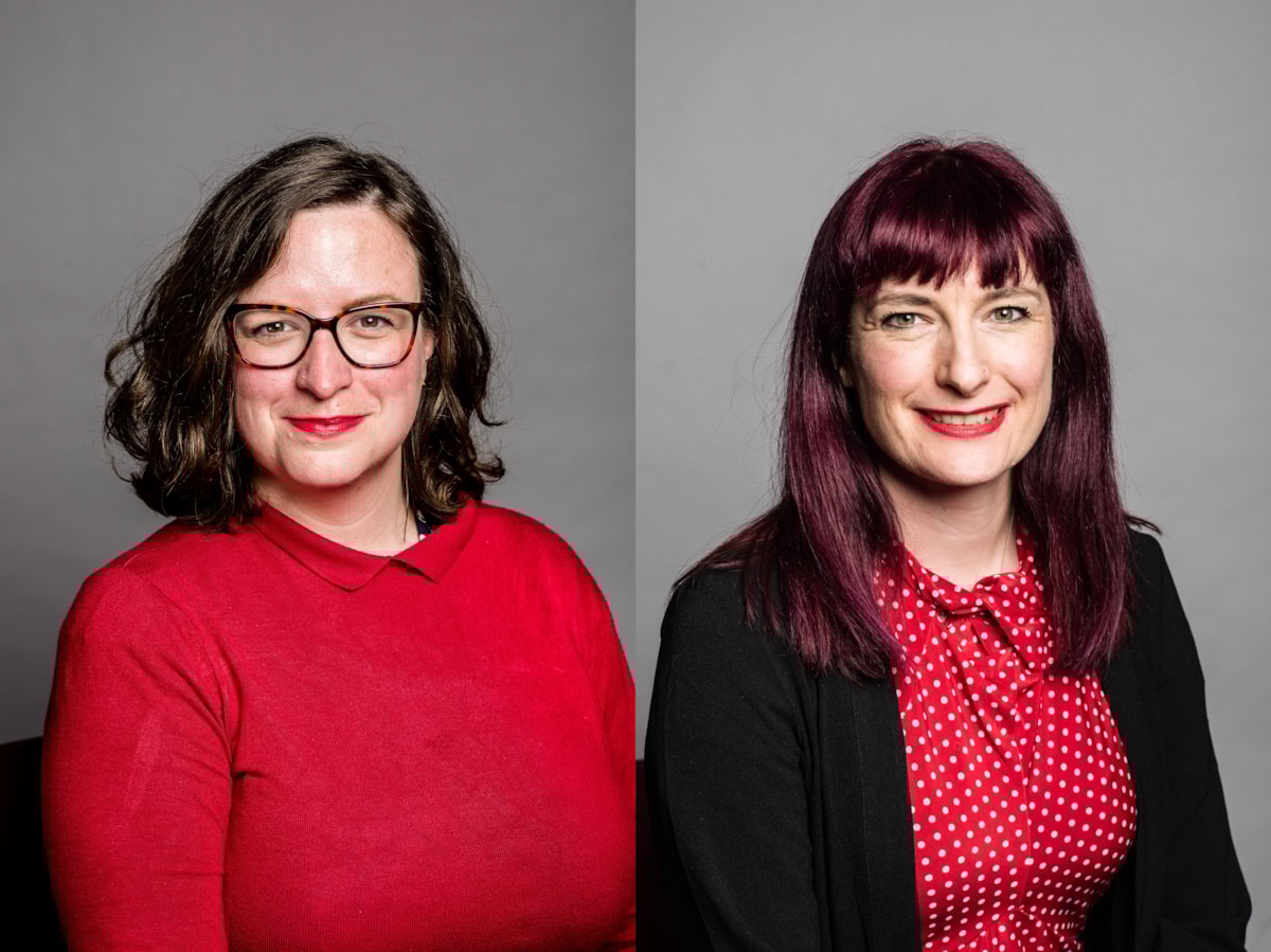 Cllr Flora Williamson (left), and Cllr Dr Sara Hyde (right)