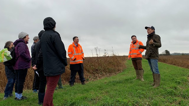 By the reedbed at the launch event 2