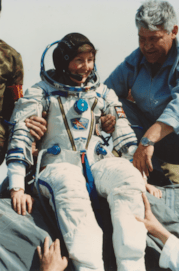 Helen Sharman after landing 20230223