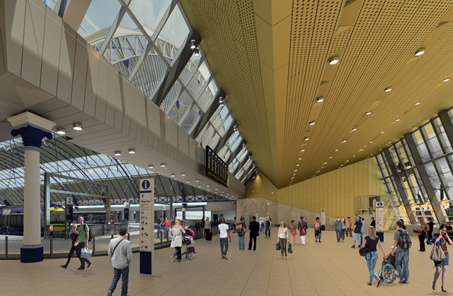 Step inside the redeveloped Glasgow Queen Street station: EGIP19 Queen Street Concourse Looking East (2)