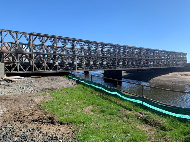 Temporary bridge opens to traffic in Leven: Bawbee temp Bridge elevation