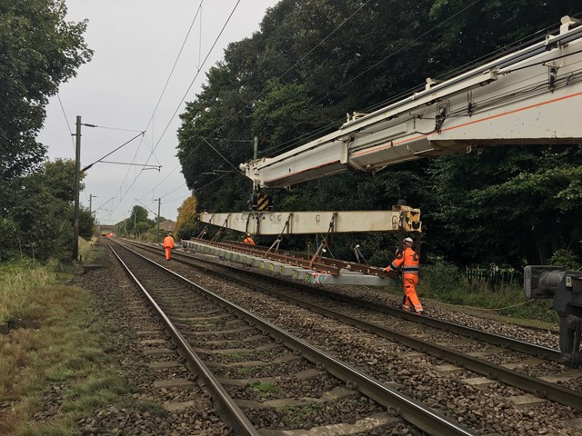 Major track upgrade for Norwich to London passengers this August bank holiday and Autumn: New track on its way to site GEML