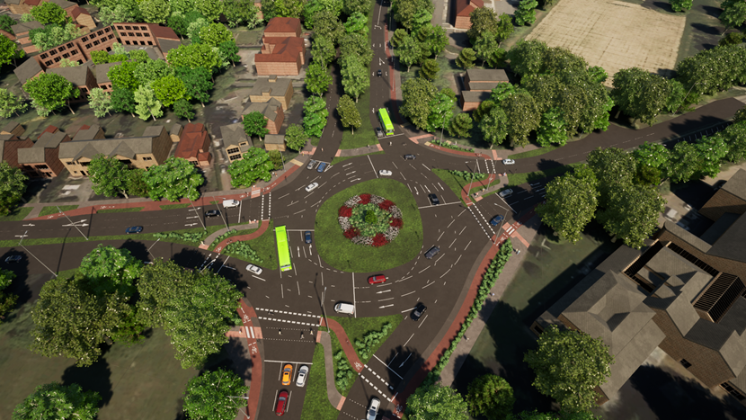 New consultation launches to improve Lawnswood roundabout: Lawnswood roundabout proposed design