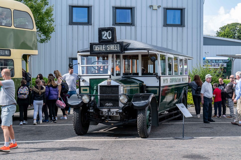 1930s Albion bus was on display at the First Aberdeen Open Day