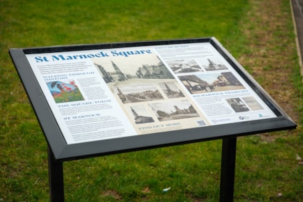 St Marnock Square interpretation Board