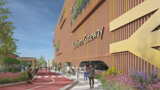 Bristol Temple Meads celebrates its past while looking to the future: Artist's impression of the future Southern Gateway at Bristol Temple Meads