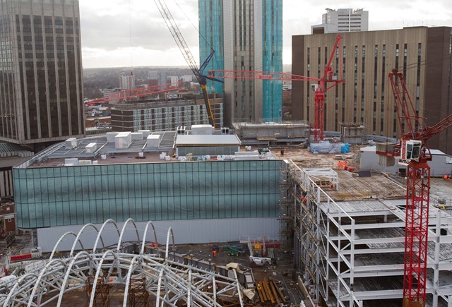 Grand Central's retail future shaping up: Final crane removed from inside Grand Central's new John Lewis building