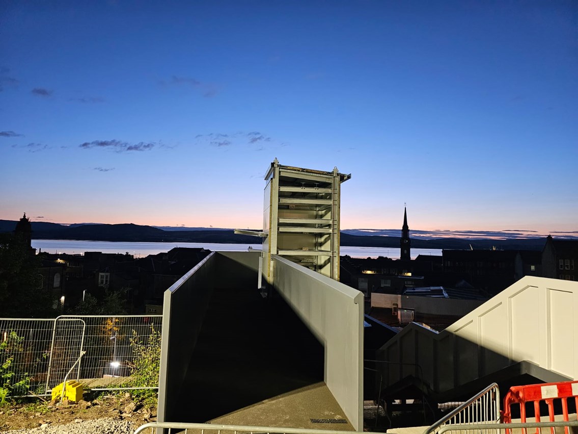 Port Glasgow bridge craned in shots (12)